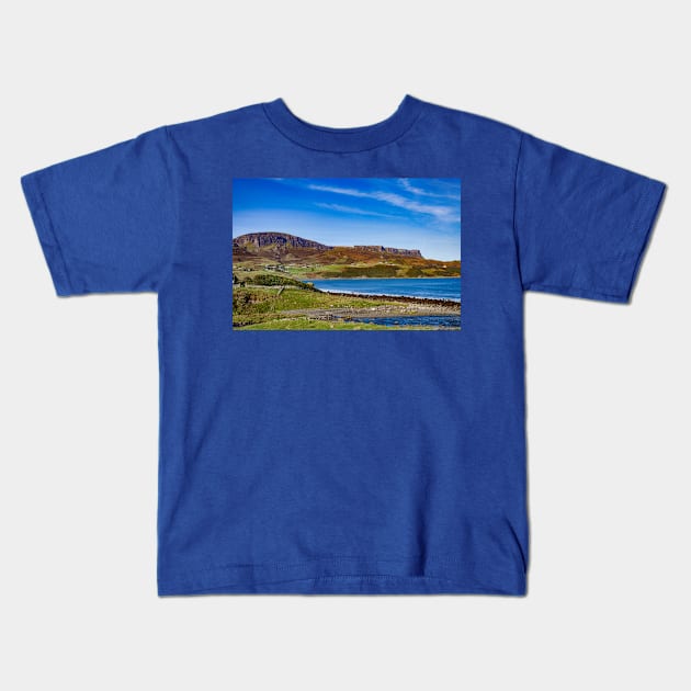 Looking Towards The Quiraing Kids T-Shirt by dianecmcac